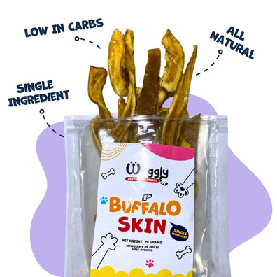 Dehydrated Buffalo Skin - All Natural Treat for Dogs